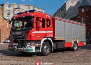 Unikatowa tunelowa Scania w służbie krakowskiej straży pożarnej