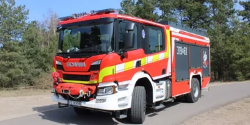 Nowa Scania w garażu OSP Mosina [FOTO]