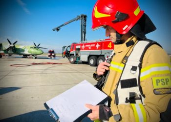 Ćwiczenia ‘Akcja samolot 2022’ na lotnisku w Pyrzowicach