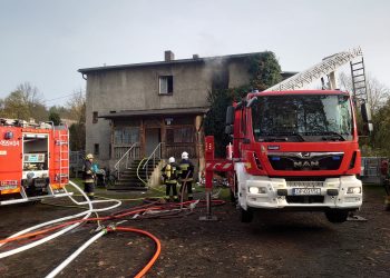 Pożar mieszkania w miejscowości Kolonowskie