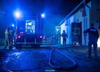 Ostróda: Nocny pożar w pralni