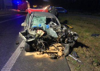Śmiertelny wypadek na DW257 pod Olsztynem