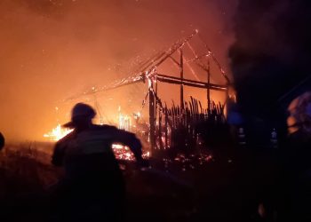 Pożar budynku gospodarczego w miejscowości Olszana