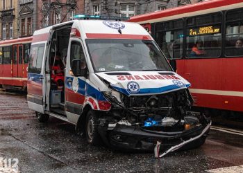 Zdarzenie z udziałem karetki w Zabrzu