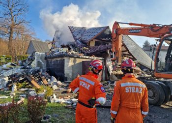 Wybuch w Ustroniu. Na miejscu ponad 100 strażaków