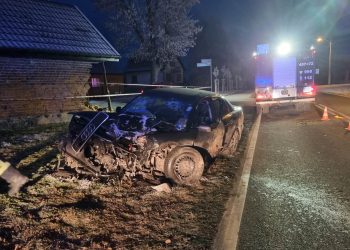 Z impetem uderzył w budynek. Był kompletnie pijany