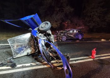 Śmiertelny wypadek na drodze krajowej nr 92 w Paprotni