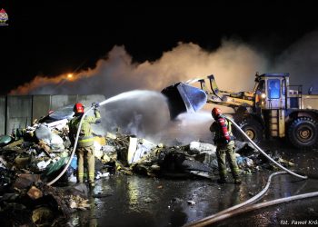 Jastrzębie-Zdrój: Pożar na terenie PSZOK-u