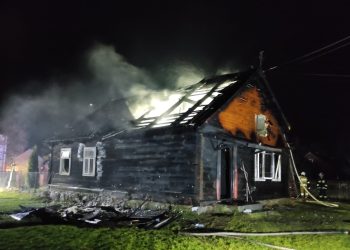 Pożar budynku mieszkalnego w Kalinówce