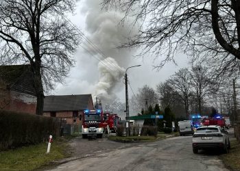 Byszyno: Pożar budynku gospodarczego