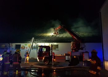 Pożar sklepu spożywczego w miejscowości Żelazków