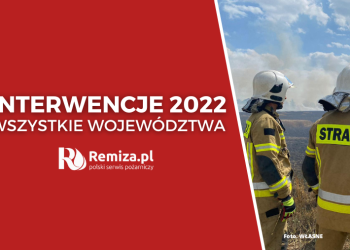 Interwencje PSP i OSP 2022: Wszystkie województwa