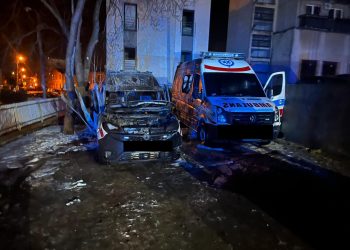 Pożar ambulansów w Grójcu. Prawdopodobnie to podpalenie