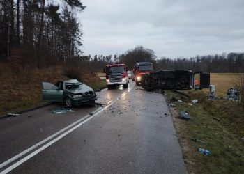 Groźny wypadek w powiecie lęborskim