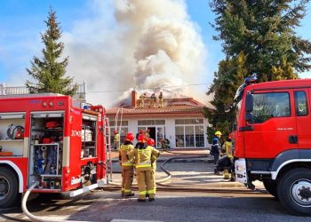 Pożar sali weselnej w Markach pod Warszawą