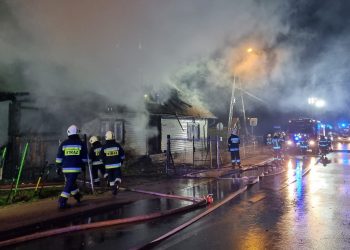 Pożar budynku mieszkalnego w Rybarzowicach