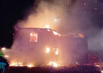 Pożar budynku gospodarczego w miejscowości Grójec Wielki