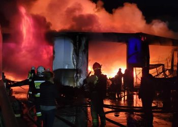 Pożar hali w Grodzisku pod Zbuczynem