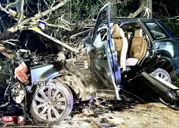 Tragiczny wypadek na DW631. Z dużą prędkością uderzył w drzewo