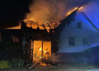 Pożar domu w Wilkowie koło Świebodzina