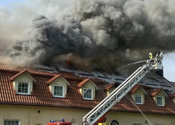 Pożar hotelu w Nałęczowie. Milionowe straty