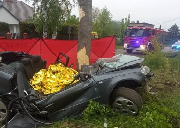 Tragiczny wypadek w Pilchowicach. Zginęły dwie młode osoby