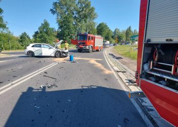 Wymusiła pierwszeństwo na wozie strażackim
