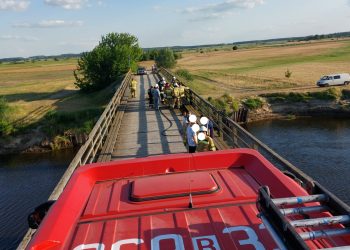 Pożar mostu na Narwi. Podpalenie?