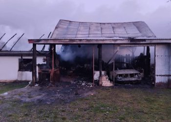 Pożar budynków w miejscowości Turza