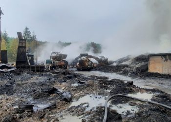 Pożar składowiska w Wilkowie. To już 12 dzień akcji