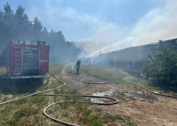Pożar kurnika w miejscowości Narew