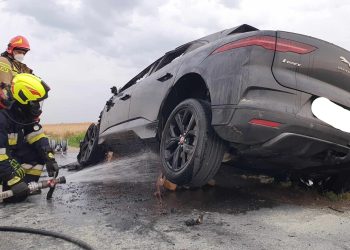 Pożar elektrycznego Jaguara. Szósty pożar elektryka
