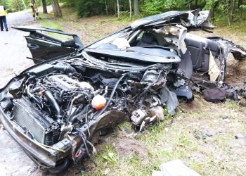 Wypadek na DW600. Zginęły dwie młode osoby