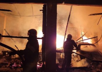Pożar budynku gospodarczego w miejscowości Lipiny