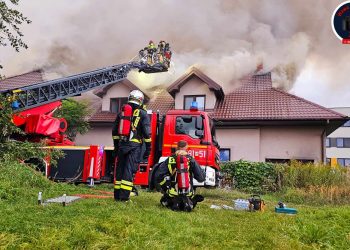 Pożar domu weselnego w Pruszkowie