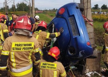 Wypadek na niestrzeżonym przejeździe kolejowym w Kaliszu