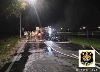 Pożar elektroodpadów na ‘dziewiątce’