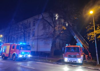 Rzeszów: Nocny pożar w Liceum Ogólnokształcącym