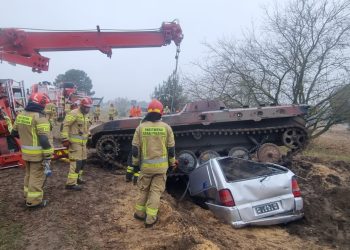Strażacy na poligonie wojskowym. Ćwiczenia ‘SZWUNG 2023’