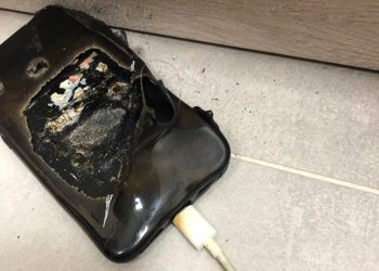 Pożar telefonu komórkowego. Wezwano strażaków