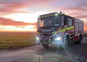 Nowa Scania w garażu OSP Trębaczów