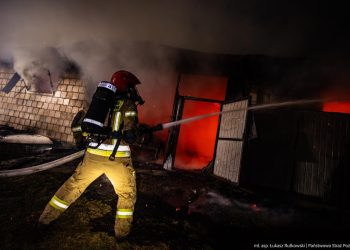 Pożar budynku z wyposażeniem w miejscowości Hornostaje