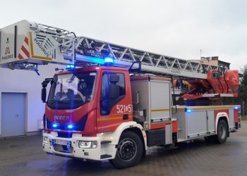 Nowa drabina mechaniczna w JRG Mysłowice