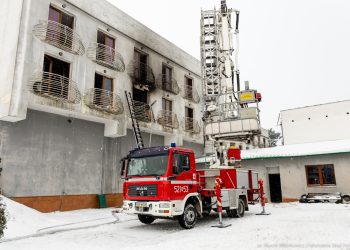 Pożar Hotelu Olecko. Ewakuowano 140 osób