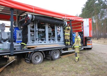 Ćwiczenia JRG Leszno z pompą dużej wydajności