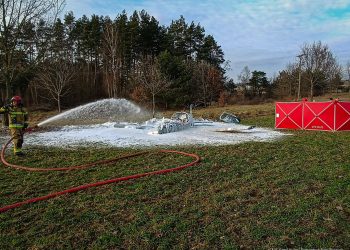 Pod Olsztynem rozbiła się awionetka