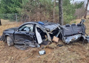 Wypadek w miejscowości Dobra Wola. Rozerwana osobówka