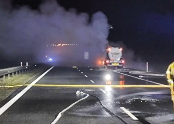 Rozszczelnienie cysterny z kwasem solnym na A4