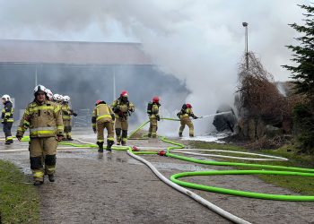 Pożar magazynu paliwowego w Karlikowie Lęborskim