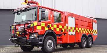 Samochód ratowniczo-gaśniczy dla szwedzkiego portu lotniczego w Örebro